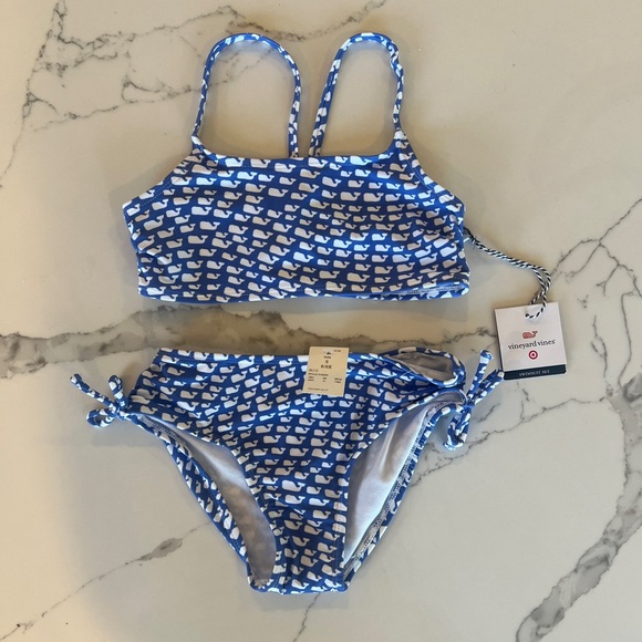 Girls Vineyard Vines for Target bikini two piece bathing suit size 6/6x - Picture 2 of 4
